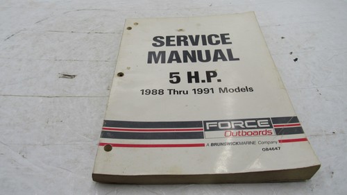 Force outboard service manual - outboard,